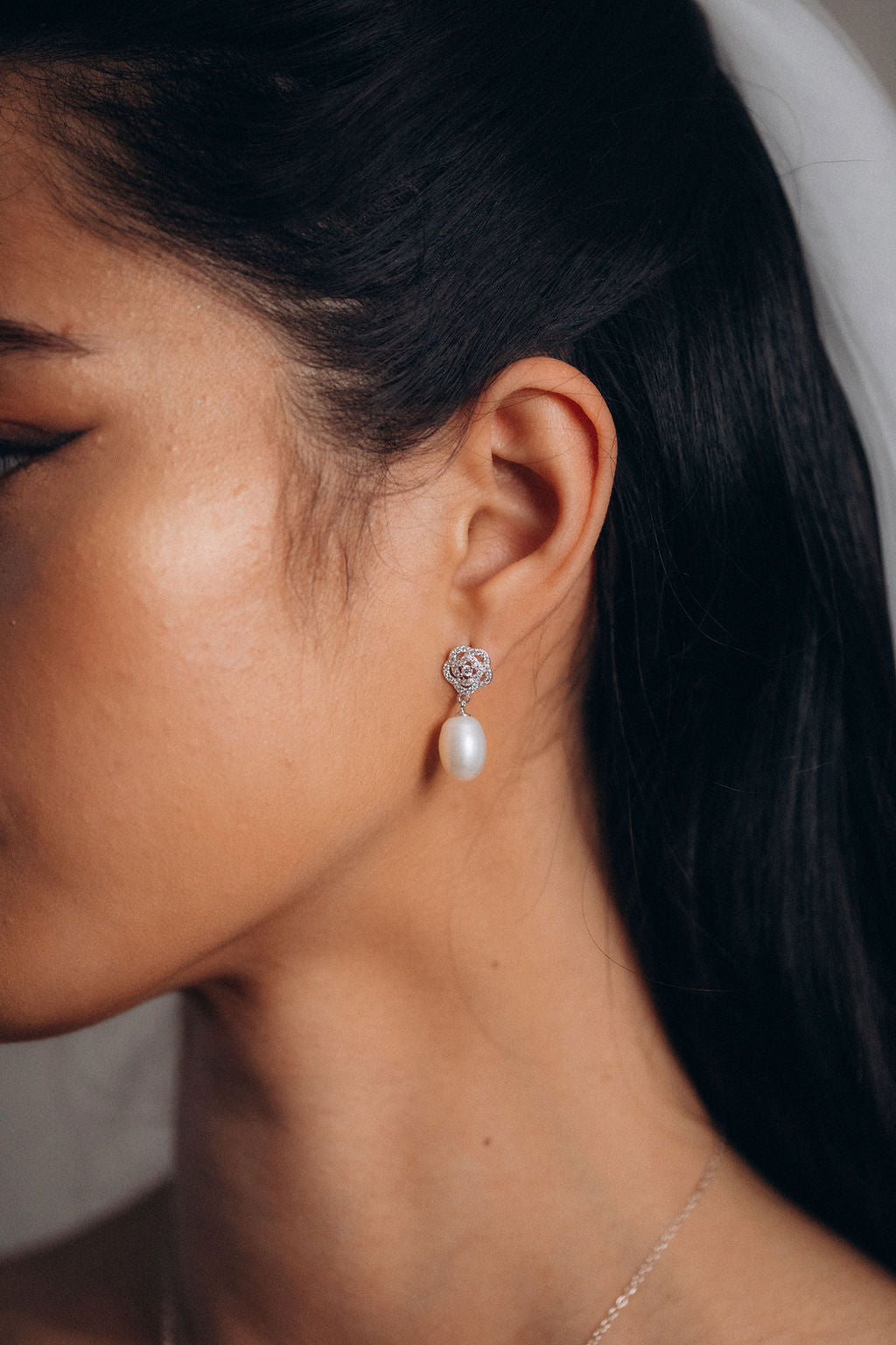 Camélia earrings