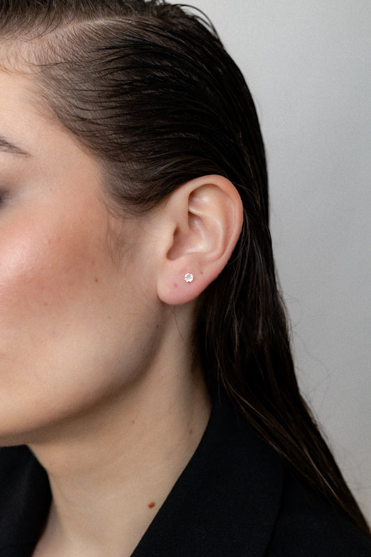 Solitaire earrings